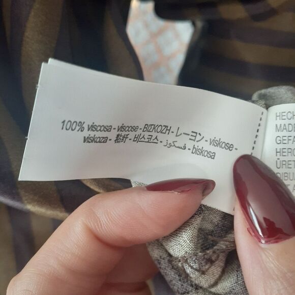 Zara Nwt Striped Satin Button Down Shirt - Picture 9 of 15